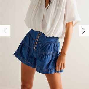 Free People Fleur Denim Shorts